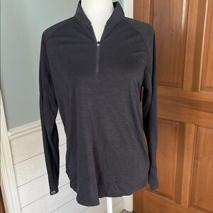 Storm Creek Black Quarter-Zip Pullover - Size L NWT Eco-collection